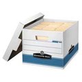 Fellowes Fellowes Mfg. Co. FEL00789 Quick-Stor Box- 12in.x15-.25in.x10-.25in.- 12-CT- White-Blue 789